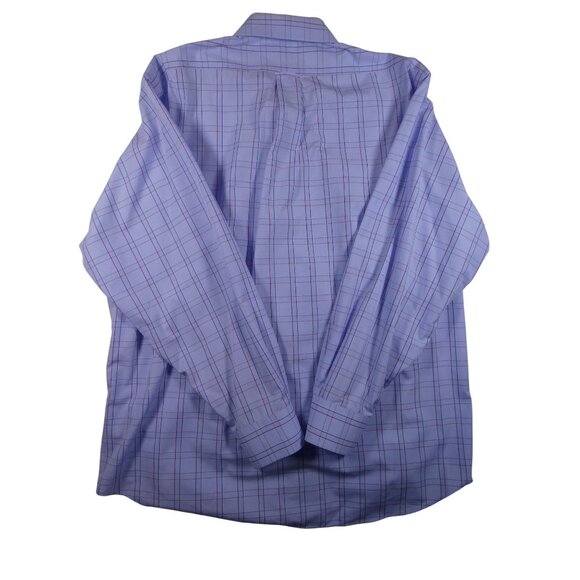 Eagle Shirtmakers Stretch Collar Men's‎ Long-Sleeve Dress Shirt Size 18 34/35 - Picture 3 of 6